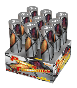 VG19019 Fireworks de potencia 3 pulgadas 9 tiros Torta